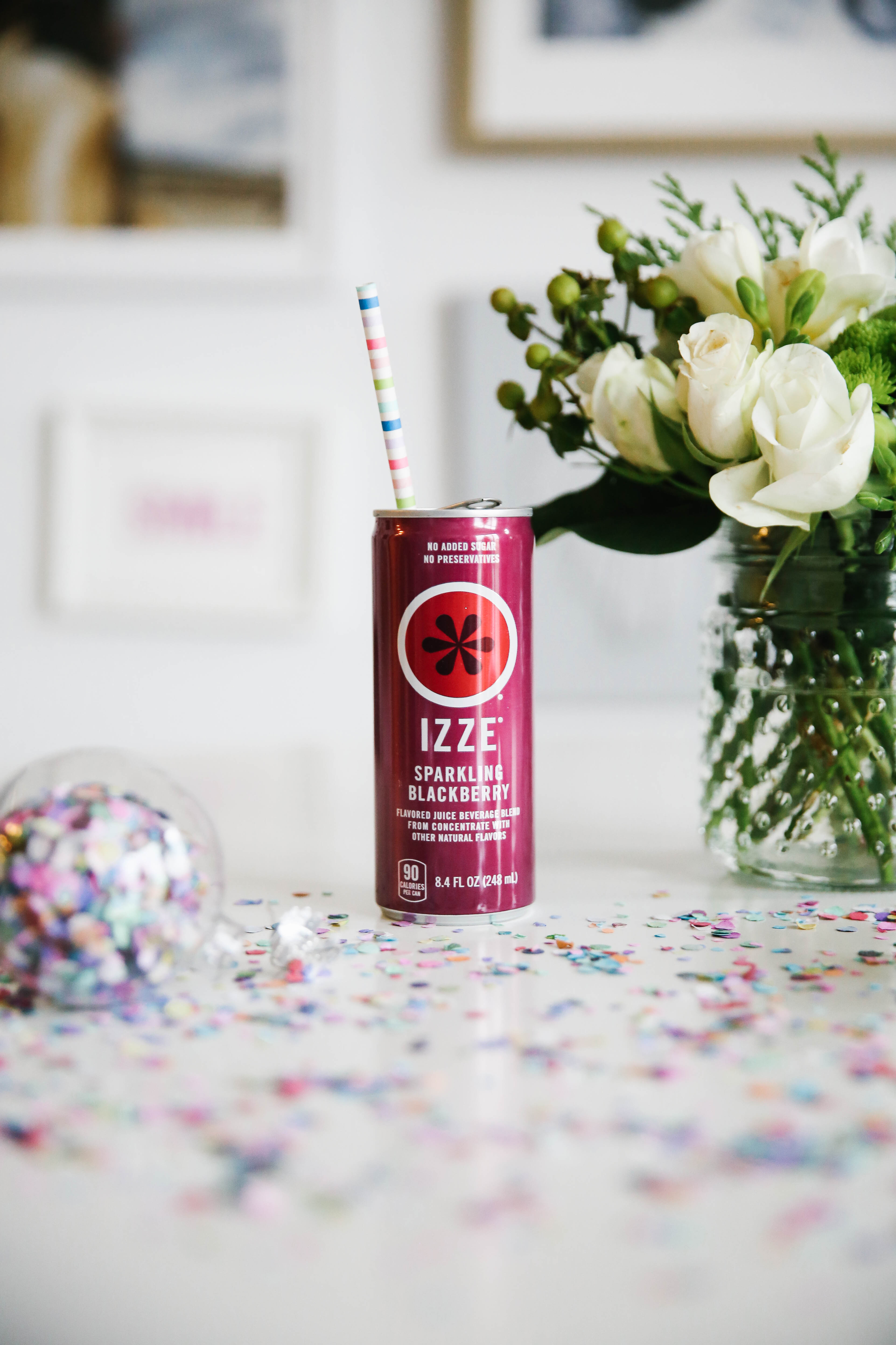 Bold & Bright DIY Ornaments Inspired by IZZE Sparkling Juice.