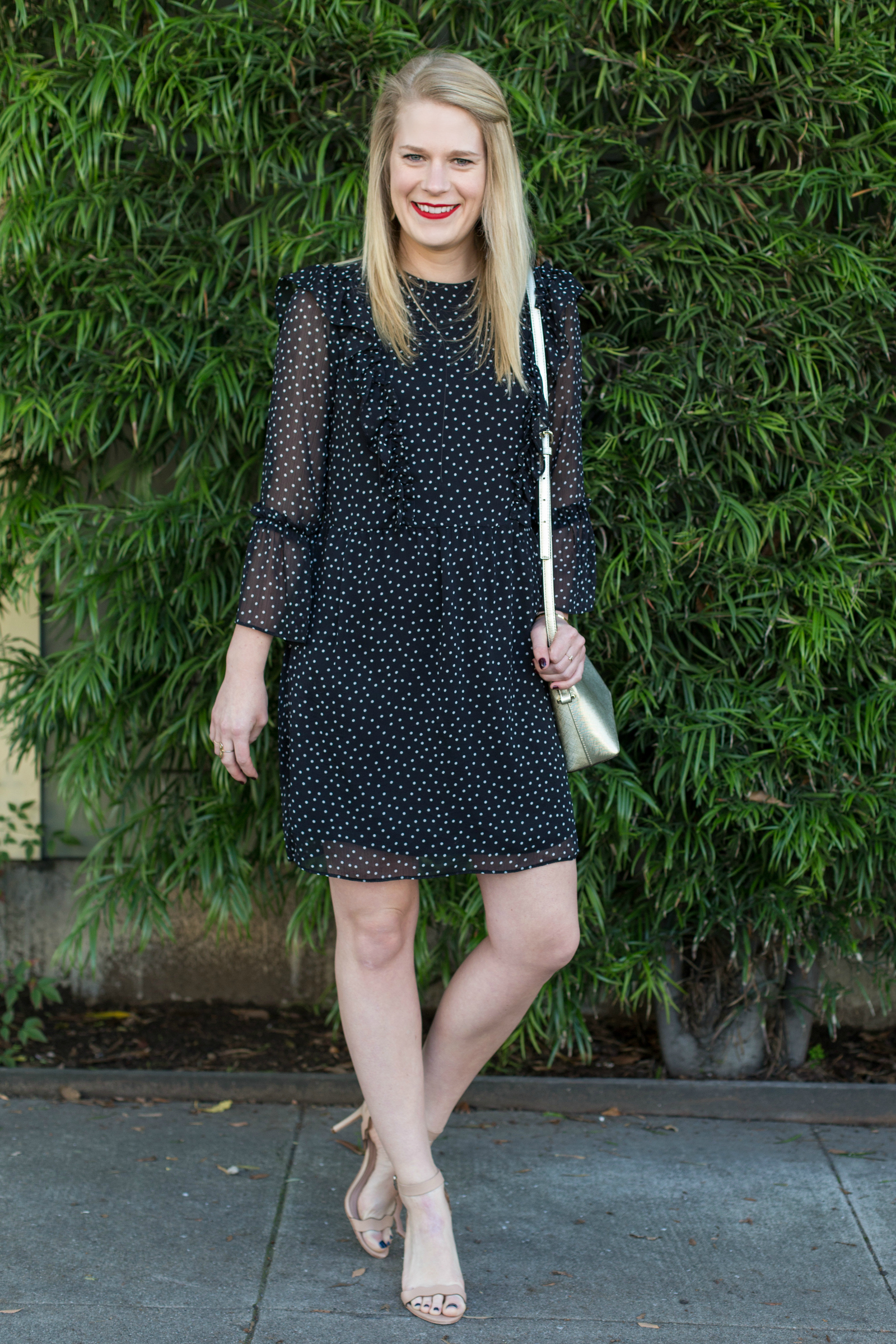 Ruffled and Dotted Dress from Topshop.