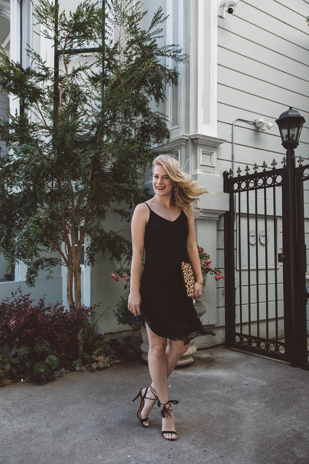 The Black Slip Dress // This Leith black slip dress is both classic and sexy and costs under $30!