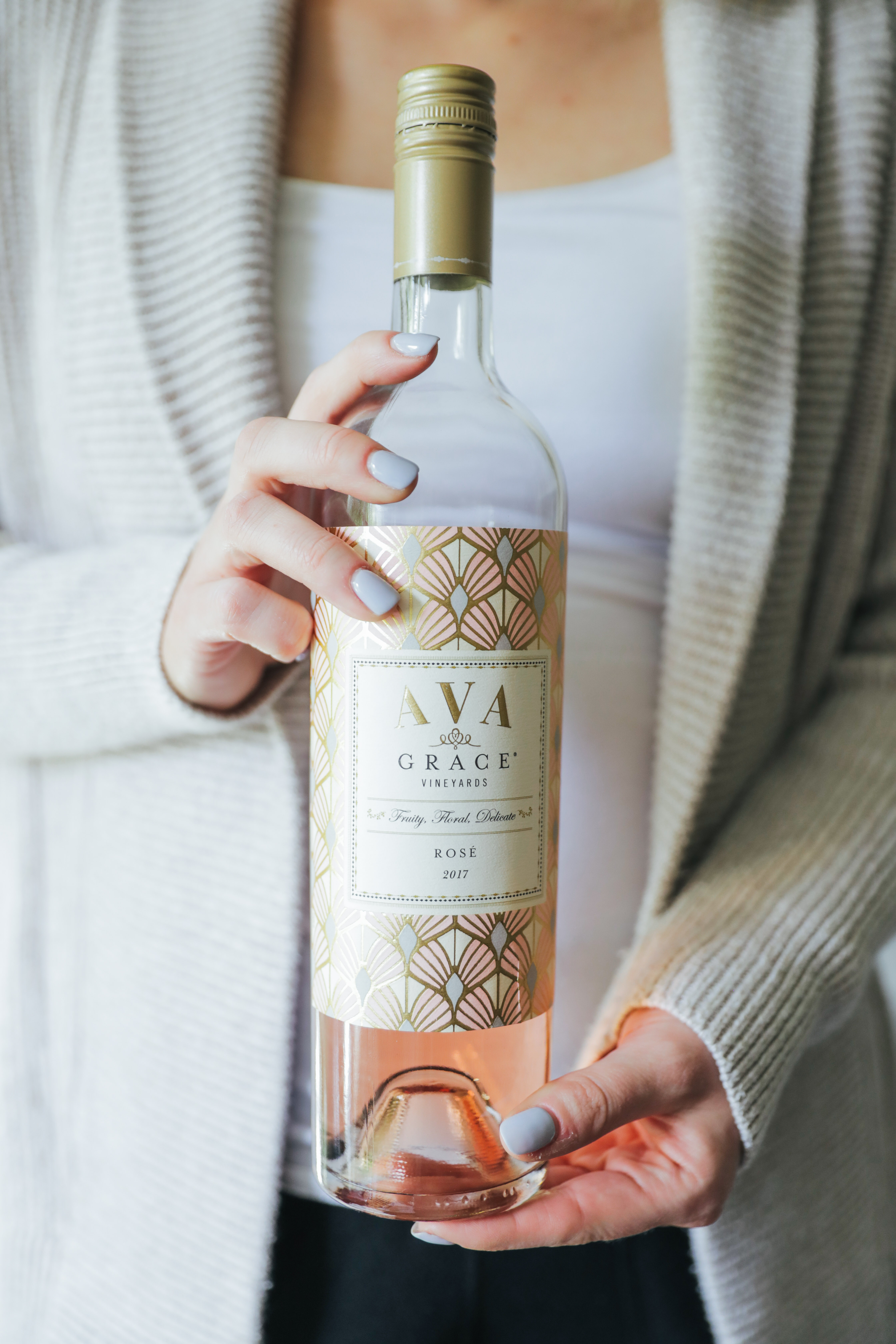 How To Host An At Home Spa Night with AVA Grace wine.